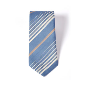 Striped, Light Blue Premium Tie