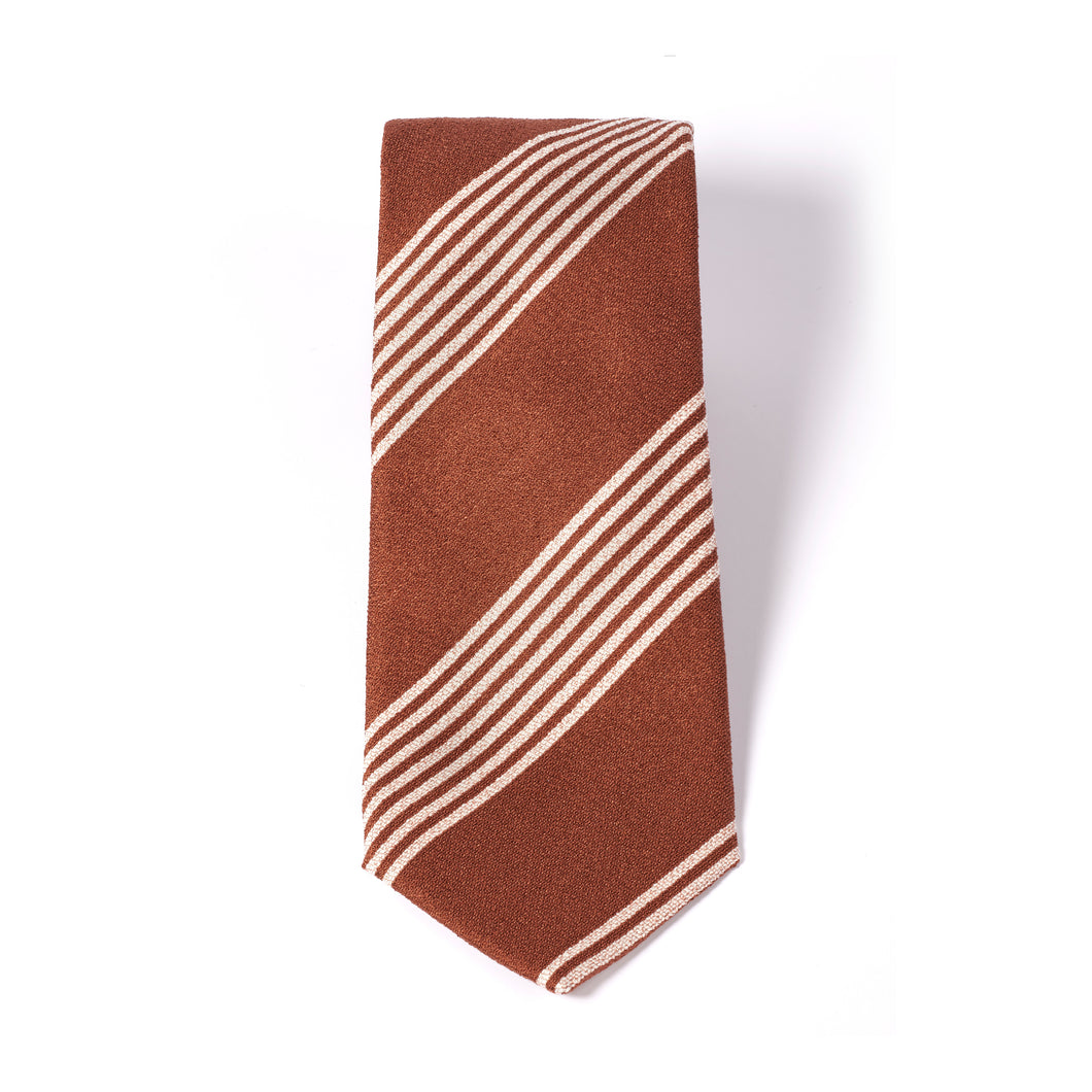 Striped, Brown Premium Tie