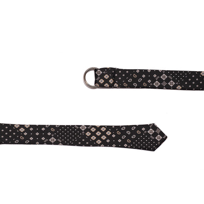 Black Tie Belt with pattern