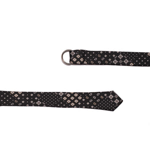 Black Tie Belt with pattern