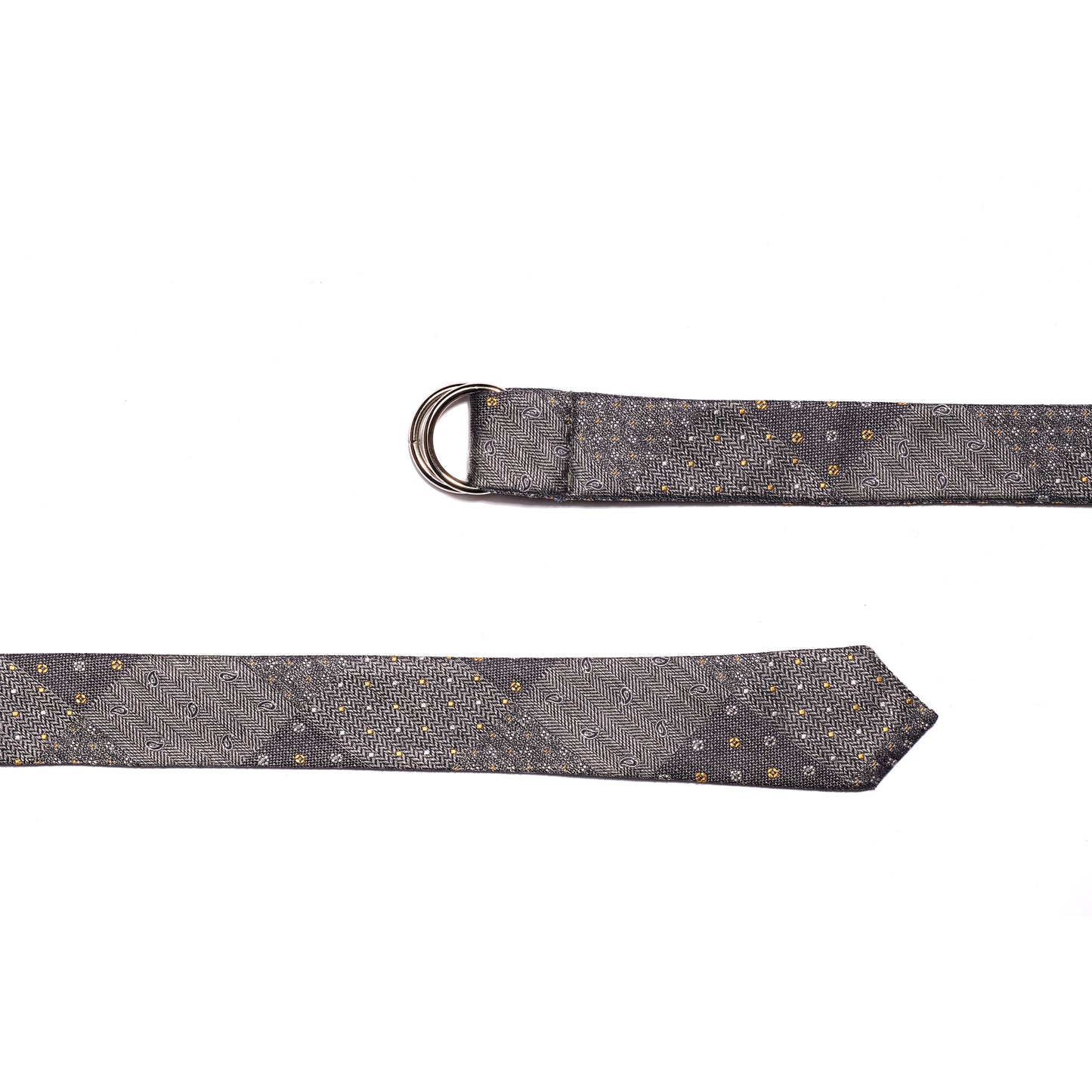 Gray Tie Belt